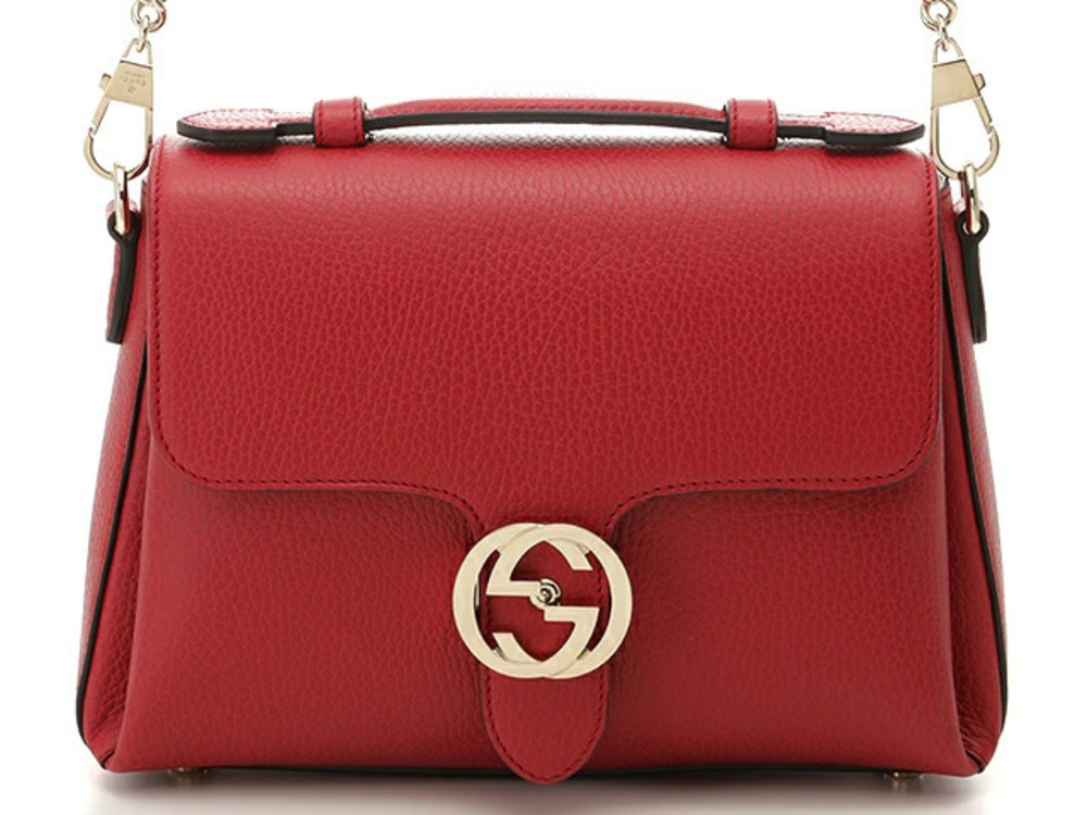 Gucci Bag Interlocking G Shoulder Leather